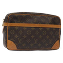 LOUIS VUITTON Monogram Compiegne 28 Clutch Bag M51845 LV Auth bs26976-1