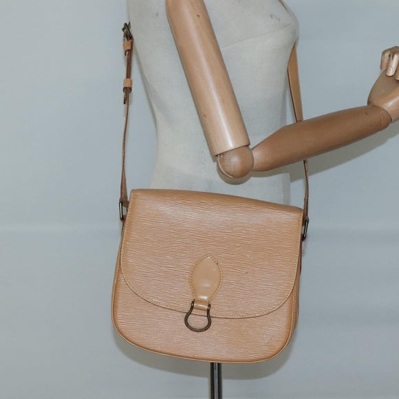 LOUIS VUITTON Epi Saint Cloud GM Shoulder Bag Beige M52196 LV Auth bs26977