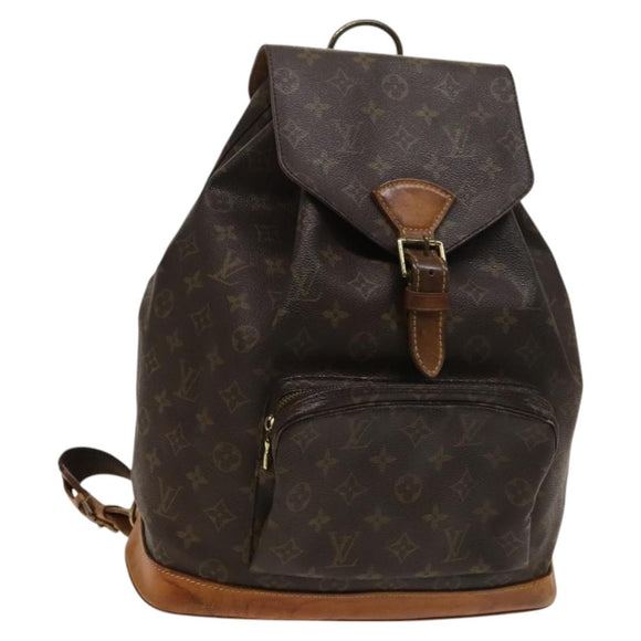LOUIS VUITTON Monogram Montsouris GM Backpack M51135 LV Auth bs26978