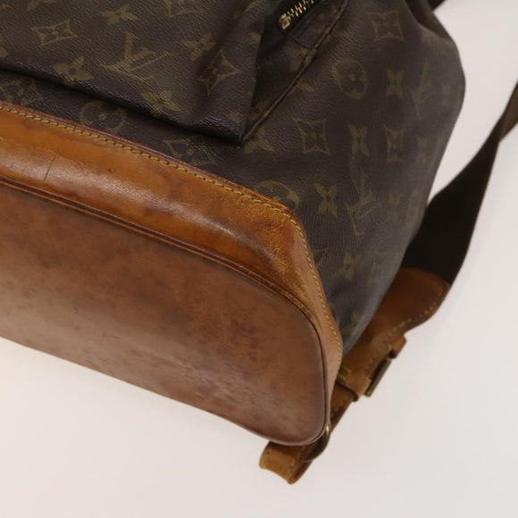 LOUIS VUITTON Monogram Montsouris GM Backpack M51135 LV Auth bs26978