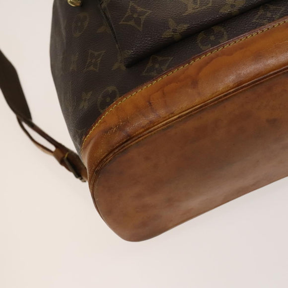 LOUIS VUITTON Monogram Montsouris GM Backpack M51135 LV Auth bs26978