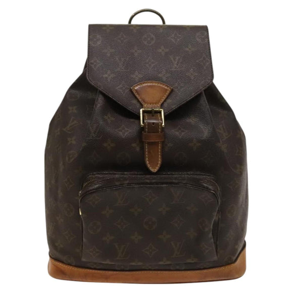LOUIS VUITTON Monogram Montsouris GM Backpack M51135 LV Auth bs26978