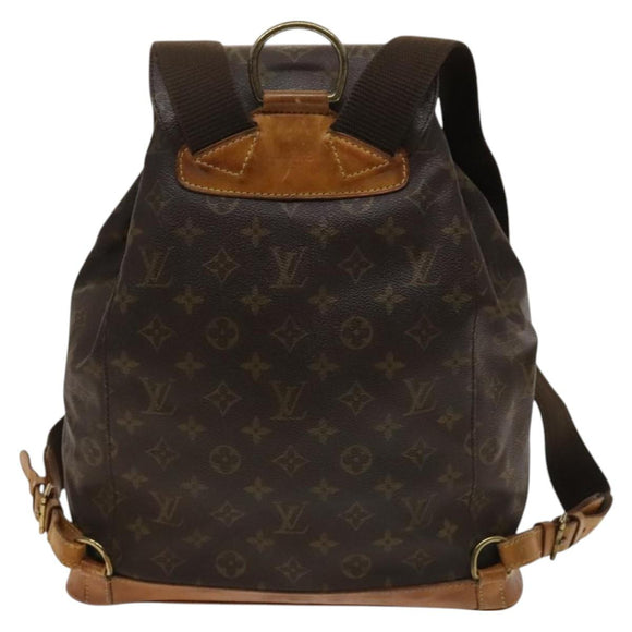 LOUIS VUITTON Monogram Montsouris GM Backpack M51135 LV Auth bs26978