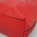 GUCCI Tote Bag Leather Outlet Red Gold 380118 Auth bs26981-9