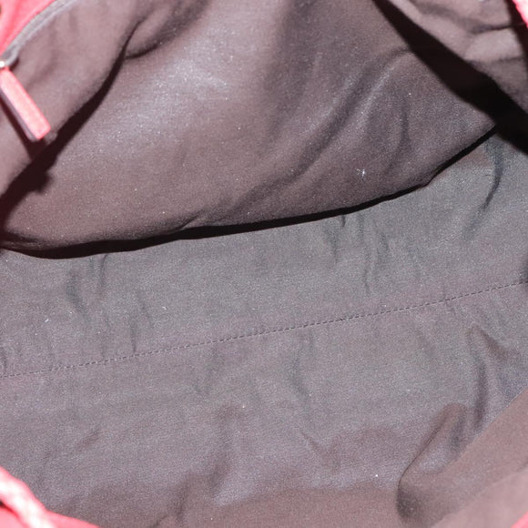 GUCCI Tote Bag Leather Outlet Red Gold 380118 Auth bs26981