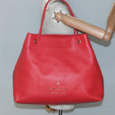 GUCCI Tote Bag Leather Outlet Red Gold 380118 Auth bs26981-20