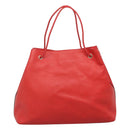 GUCCI Tote Bag Leather Outlet Red Gold 380118 Auth bs26981-2