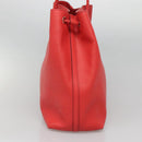 GUCCI Tote Bag Leather Outlet Red Gold 380118 Auth bs26981-4