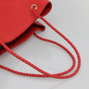 GUCCI Tote Bag Leather Outlet Red Gold 380118 Auth bs26981-7