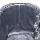 CHANEL Vanity Pouch Lamb Skin Black Gold CC Auth bs26985-21