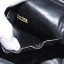CHANEL Vanity Pouch Lamb Skin Black Gold CC Auth bs26985-22