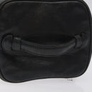 CHANEL Vanity Pouch Lamb Skin Black Gold CC Auth bs26985-7
