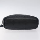 BALLY Hand Bag Leather Navy Gold Auth bs26990-5