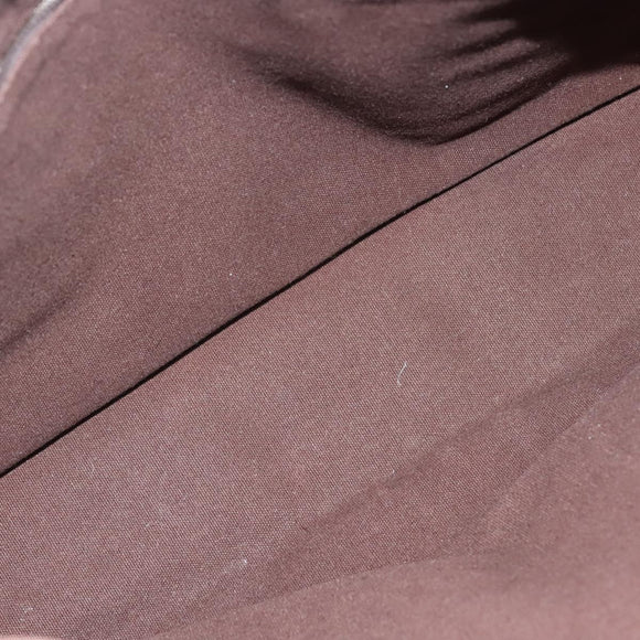 HERMES Trocha Horizontal Zonal MM Hand Bag Canvas Brown Black Auth bs26991