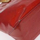 LOUIS VUITTON Monogram Vernis Reade PM Hand Bag Red Rouge M91088 LV Auth bs26993-17