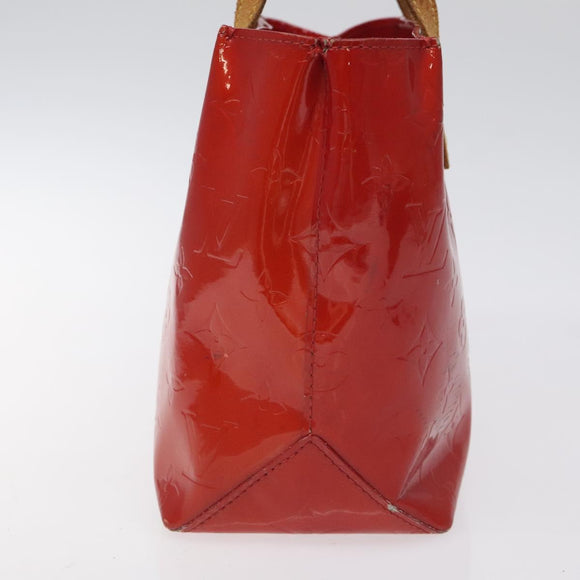 LOUIS VUITTON Monogram Vernis Reade PM Hand Bag Red Rouge M91088 LV Auth bs26993