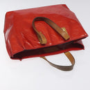 LOUIS VUITTON Monogram Vernis Reade PM Hand Bag Red Rouge M91088 LV Auth bs26993-6