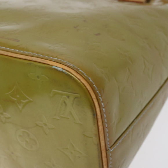 LOUIS VUITTON Monogram Vernis Houston Hand Bag Baby Blue M91005 LV Auth bs26994