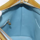 LOUIS VUITTON Monogram Vernis Houston Hand Bag Baby Blue M91005 LV Auth bs26994-19