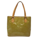 LOUIS VUITTON Monogram Vernis Houston Hand Bag Baby Blue M91005 LV Auth bs26994-13