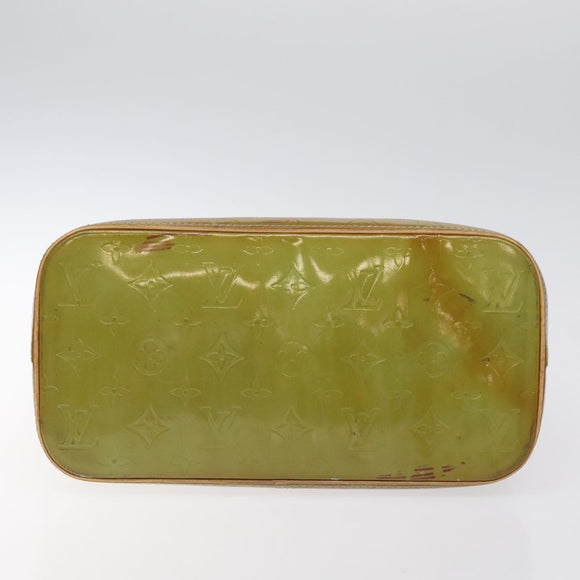 LOUIS VUITTON Monogram Vernis Houston Hand Bag Baby Blue M91005 LV Auth bs26994