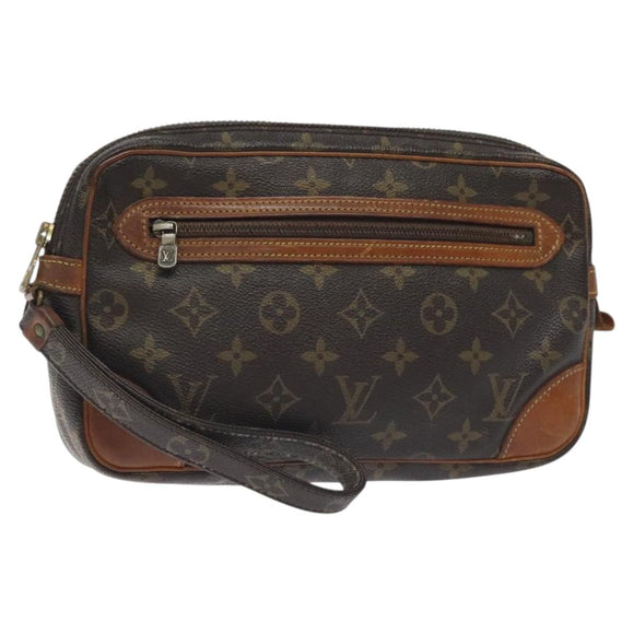 LOUIS VUITTON Monogram Marly Dragonne GM Clutch Bag M51825 LV Auth bs26998