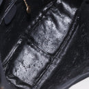 GUCCI Bamboo Hand Bag Suede Leather Black Gold 001 3444 1638 Auth bs27007-15