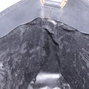 GUCCI Bamboo Hand Bag Suede Leather Black Gold 001 3444 1638 Auth bs27007-17