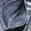 GUCCI Bamboo Hand Bag Suede Leather Black Gold 001 3444 1638 Auth bs27007-18