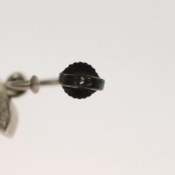 CHANEL Pierce Metal Silver CC Auth bs27017