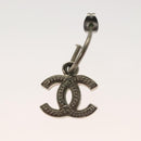 CHANEL Pierce Metal Silver CC Auth bs27017-6
