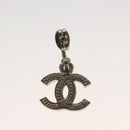 CHANEL Pierce Metal Silver CC Auth bs27017-7