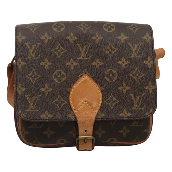LOUIS VUITTON Monogram Cartouchiere MM Shoulder Bag M51253 LV Auth bs27021