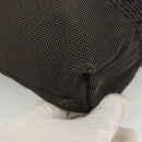 HERMES Her Line Kabas Tote Bag Canvas Gray Silver Auth bs27028-15