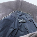 HERMES Her Line Kabas Tote Bag Canvas Gray Silver Auth bs27028-18