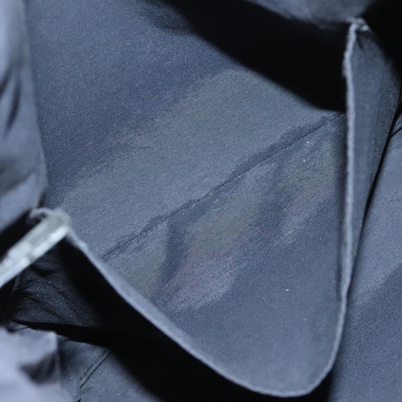 HERMES Her Line Kabas Tote Bag Canvas Gray Silver Auth bs27028