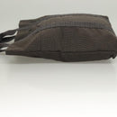 HERMES Her Line Kabas Tote Bag Canvas Gray Silver Auth bs27028-4