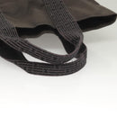 HERMES Her Line Kabas Tote Bag Canvas Gray Silver Auth bs27028-7
