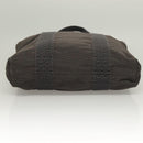 HERMES Her Line Kabas Tote Bag Canvas Gray Silver Auth bs27028-5