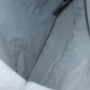 HERMES Fourre Tout Porte Documents Business Bag Canvas Gray Silver Auth bs27029-17