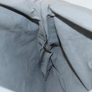 HERMES Fourre Tout Porte Documents Business Bag Canvas Gray Silver Auth bs27029-18