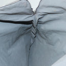 HERMES Fourre Tout Porte Documents Business Bag Canvas Gray Silver Auth bs27029-19