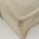 HERMES New Fourre Tout MM Hand Bag Canvas Gray Silver Auth bs27031-11