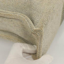 HERMES New Fourre Tout MM Hand Bag Canvas Gray Silver Auth bs27031-12