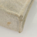 HERMES New Fourre Tout MM Hand Bag Canvas Gray Silver Auth bs27031-13