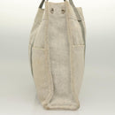 HERMES New Fourre Tout MM Hand Bag Canvas Gray Silver Auth bs27031-4