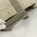 HERMES New Fourre Tout MM Hand Bag Canvas Gray Silver Auth bs27031-7