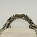 HERMES New Fourre Tout MM Hand Bag Canvas Gray Silver Auth bs27031-8