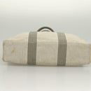 HERMES New Fourre Tout MM Hand Bag Canvas Gray Silver Auth bs27031-9