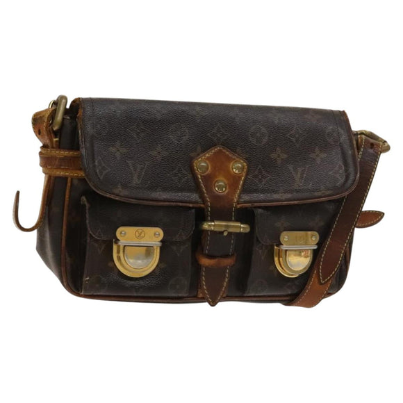 LOUIS VUITTON Monogram Hudson PM Shoulder Bag M40027 LV Auth bs27036